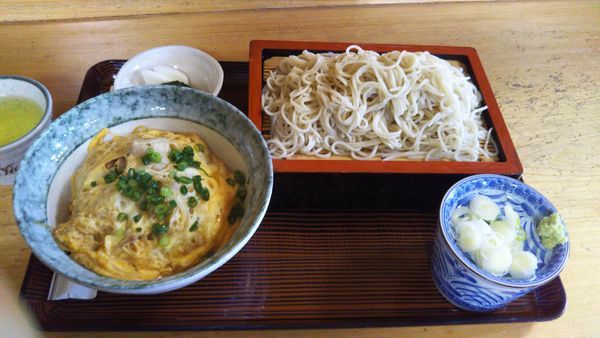 「ランチセット（もりそば、親子丼）」@増田屋の写真