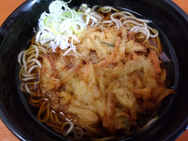「かき揚げそば380円」@大江戸そば 市ヶ谷店の写真