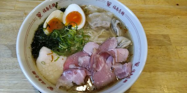 「【限定】牡蠣塩わんたん」@福島壱麺の写真