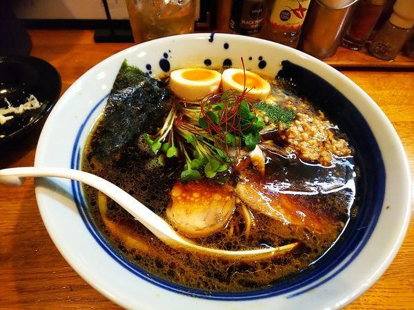 「黒鶏そば」@麺屋 鶏口の写真