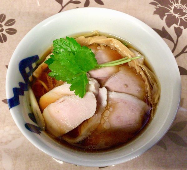 「三大地鶏と生揚醤油のらーめん with肉増し」@小烏丸 ramen-laboの写真