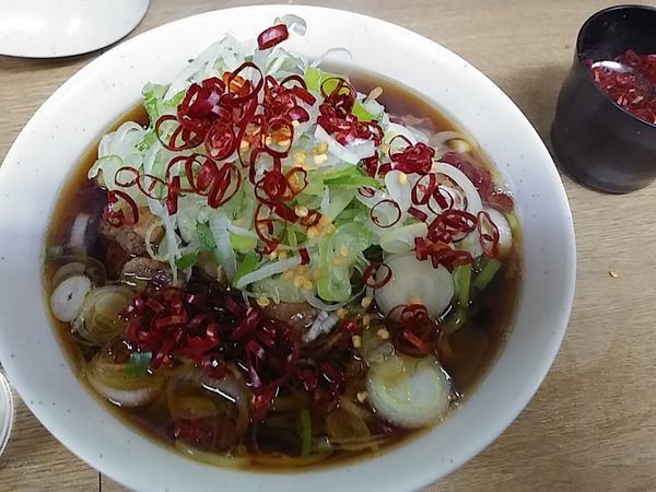 「ジャンボゲソそば」@一由そば 日暮里店の写真