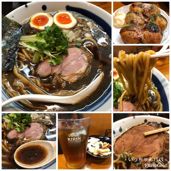 「黒煮干しそば 800円 他」@麺屋 鶏口の写真
