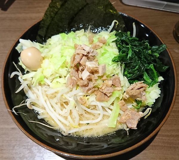 「醤油ベジタブル家系(630円)」@横濱家系ラーメン 壱角家 川越店の写真