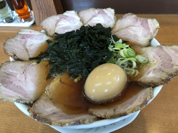 「チャーシュー＋味玉＋ワカメ」@尾道ラーメン 正ちゃんの写真