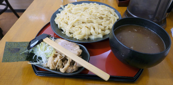 「特製平打ちつけ麺 大盛」@くりの木 上尾店の写真