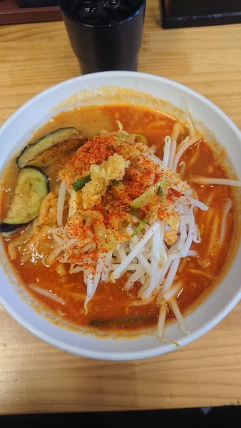 「極辛あんかけ拉麺」@旨辛ラーメン 表裏 市ヶ谷本店の写真