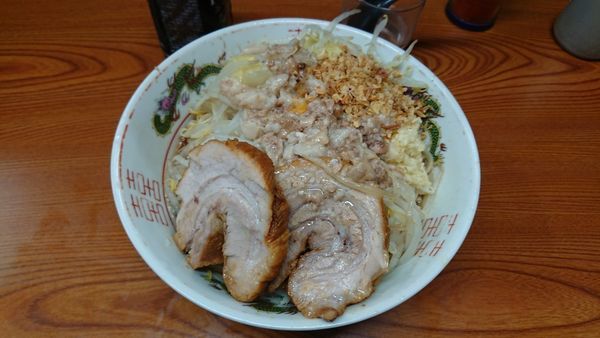 「小汁なし麺半分」@ラーメン二郎 亀戸店の写真