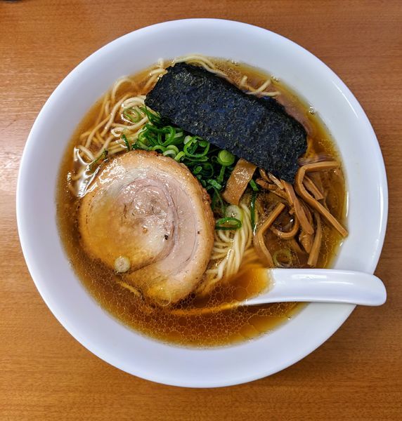 「鶏ガラと魚介のWスープ 750円」@中華そば ななまるの写真