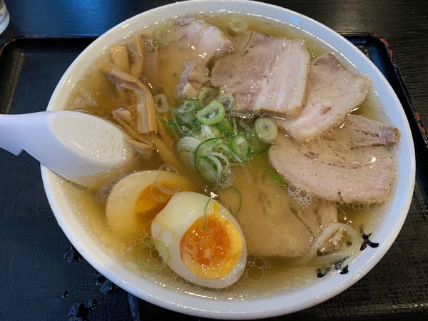 「チャーシュー麺 味玉のせ」@佐野青竹手打ちラーメン 大和の写真