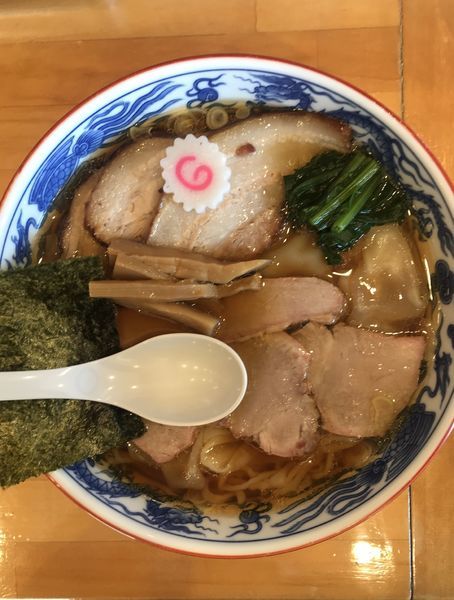 「焼豚ワンタン麺」@白河手打中華そば 法隆の写真