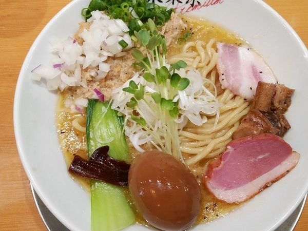 「味玉鶏ホタテそば」@竹末東京プレミアムの写真