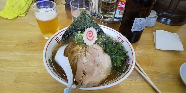 「らぁめん(カラムーチョ玉) ＋桜海老次郎」@らぁめん 鶏支那屋の写真