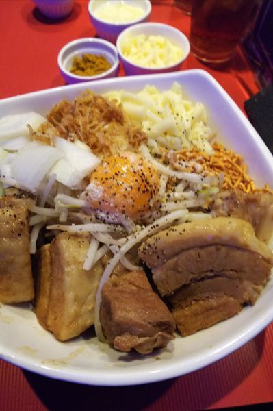 「汁なしパ郎+豚増し+豚増し」@カラオケ パセラ 秋葉原昭和通り館の写真