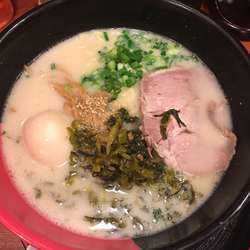 高菜＋味玉＋替え玉（赤麺）