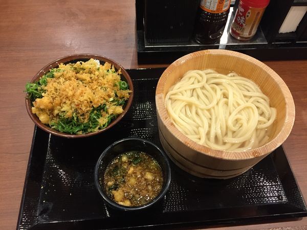 「釜揚げ(並)¥290+ご飯¥130」@丸亀製麺 大宮すずらん通り店の写真