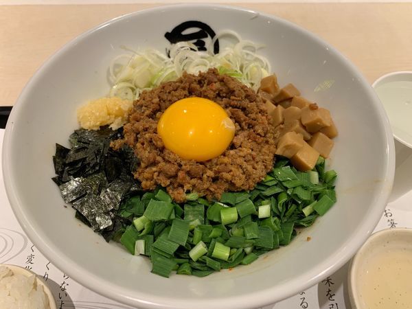 「台湾まぜそば」@麺や マルショウ 阪急三番街店の写真