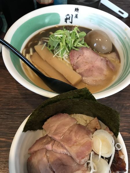 「｢土日　限定」にぼみそ　チャーシューごはん」@自家製麺 麺屋 利八の写真