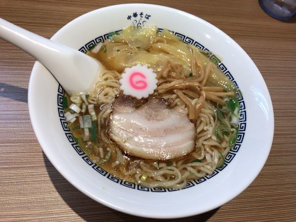 「中華そば　皮ワンタン」@中華そば 六感堂の写真