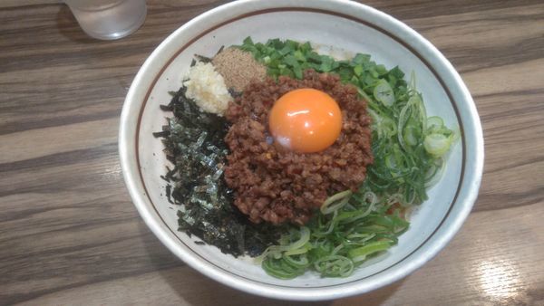 「台湾まぜそば850円追い飯付」@麺屋 はるか 秋葉原店の写真