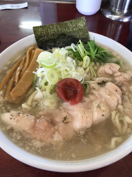 「鳥ササミそば(塩)」@江刺家 五大 杉の町店の写真