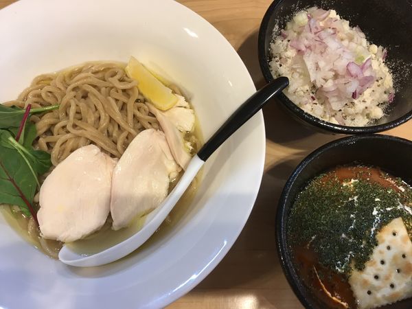 「【限定】濃厚海老つけ麺＋チーズリゾット」@麺屋Mの写真