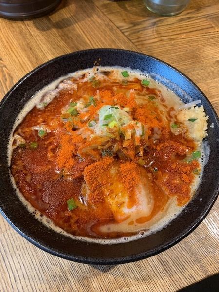 「ラーメン 780円　ニンニクマシ・辛増し・シビ少」@麺屋やっとこ 三田店の写真