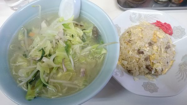 「Ｂセット  半チャーハン   ７００円」@風雷の写真