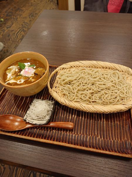 「鴨団子と季節の野菜つけカレー蕎麦」@手打ちそば処 かね田 宝庵の写真