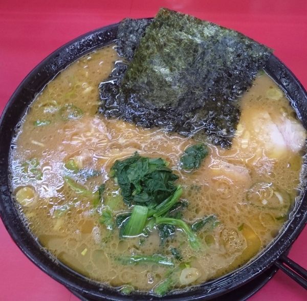 「ラーメン 中盛 +ライス」@上越家の写真