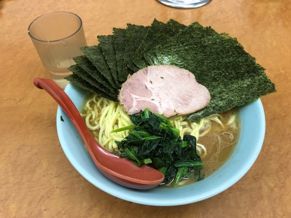 「ラーメン大盛り のりトッピング」@武蔵家Paul柳萬の写真