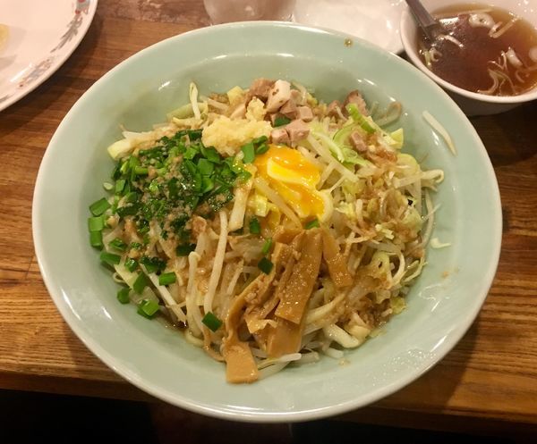 「汁なしまぜそば 700円」@龍王 本店の写真