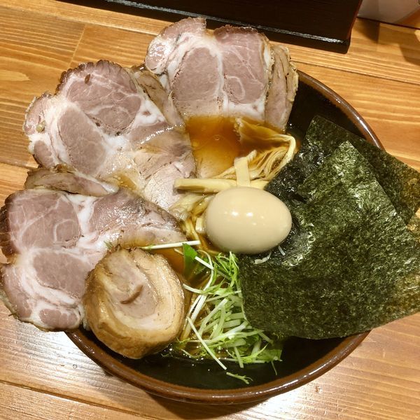 「特製中華そば (醤油濃いめ)」@麺屋 真心の写真