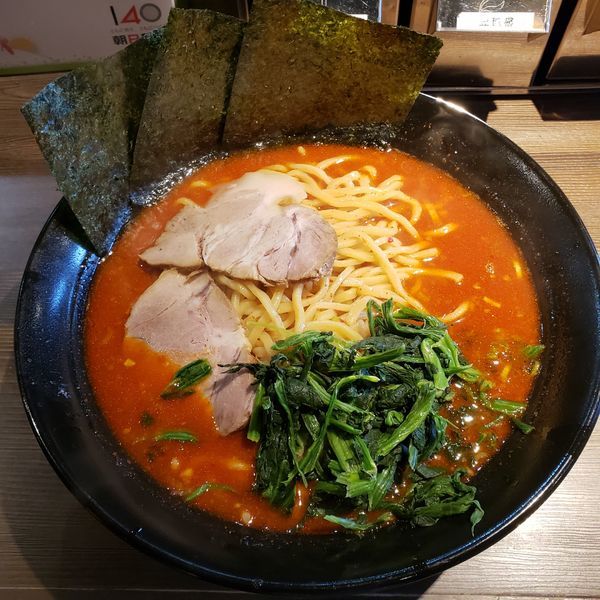 「美辛ラーメン2辛大盛」@ラーメン 萩原家 藤沢店の写真