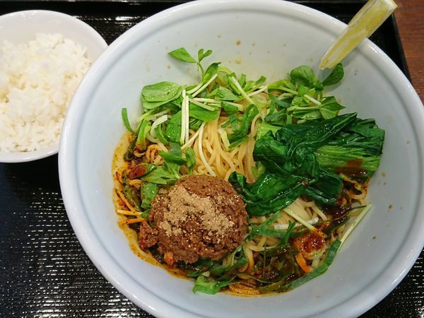 「【春季限定】博多汁なし担担麺（並）￥853」@RAMEN EXPRESS 博多一風堂 三井アウトレットモール入間店の写真