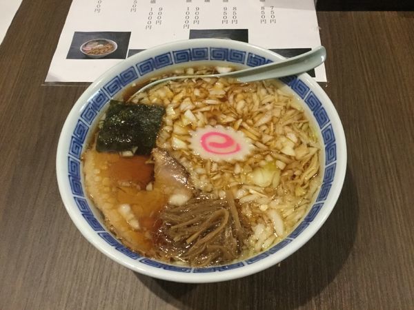 「薬味ラーメン(¥850→750)」@中華そば専門店 味幸 新宿御苑店の写真