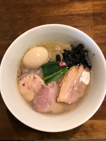 「特製貝節潮そば」@CLAM＆BONITO貝節麺RAIKの写真