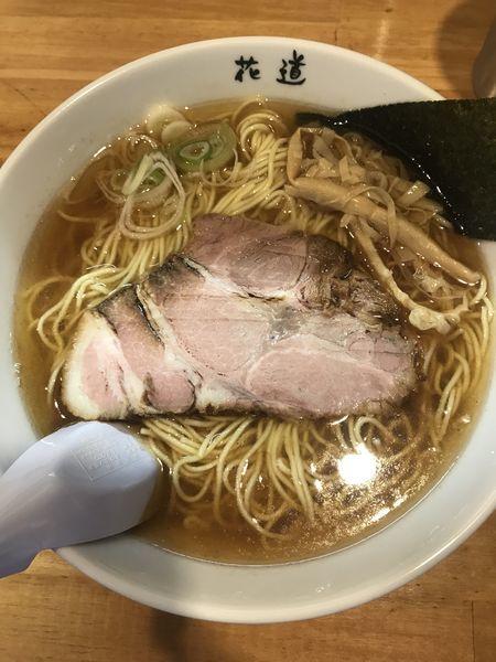 「正油らーめん（¥750+¥100）」@地鶏らーめん 花道の写真