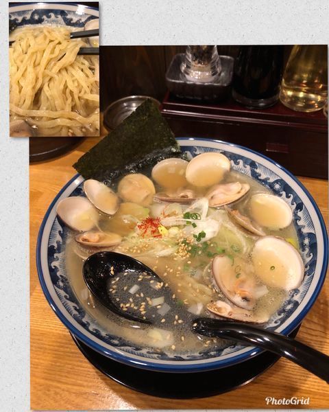 「はまぐりラーメン ¥1000  wih beer」@和風楽麺 四代目 ひのでや 大宮店の写真