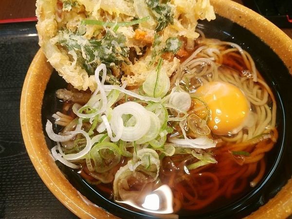 「天玉そば」@めとろ庵 新木場店の写真