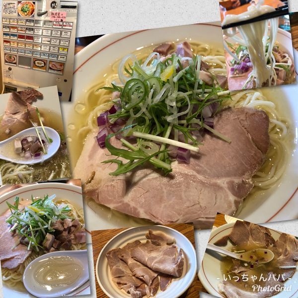 「２周年価格❤️冷し塩煮干しそば 500円 肉増し100円」@niboの写真