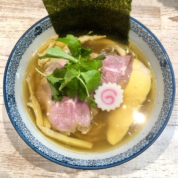 「【気まぐれ限定】淡口 (うすくち) 中華そば ￥850」@中華そば 四つ葉の写真