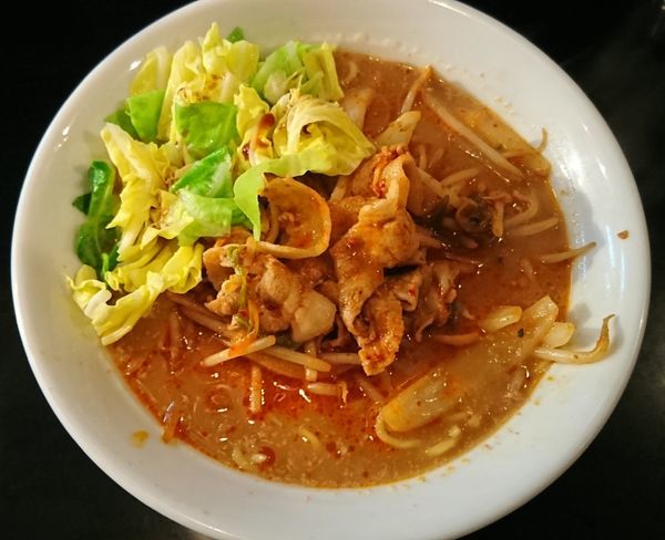 「【限定】豚キムチらーめん ￥850」@麺家 うえだの写真