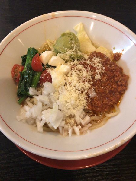 「【限定】トマトまぜそば（850円）」@まるふじ食堂の写真