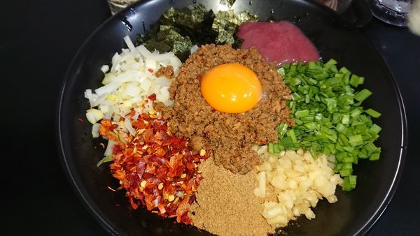 「[限定]桃台湾まぜそば(850円)」@自家製麺SHINの写真