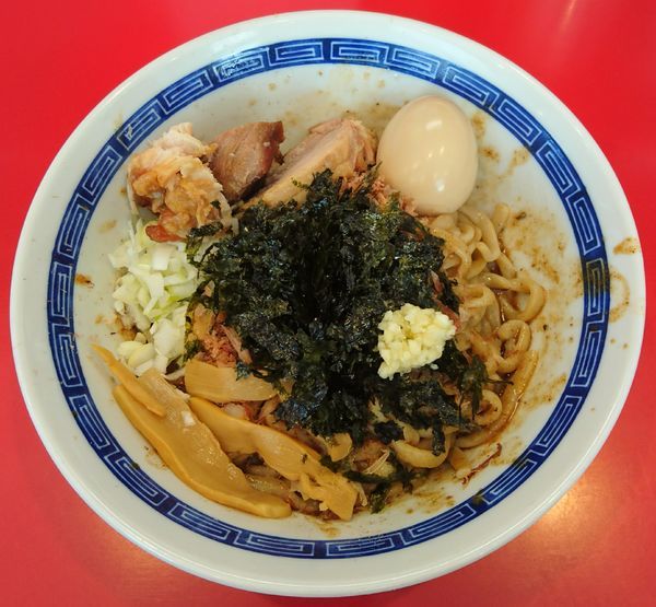 「たれそば＋味玉(ニンニクチョイ増し・豚)」@ジャンプの写真