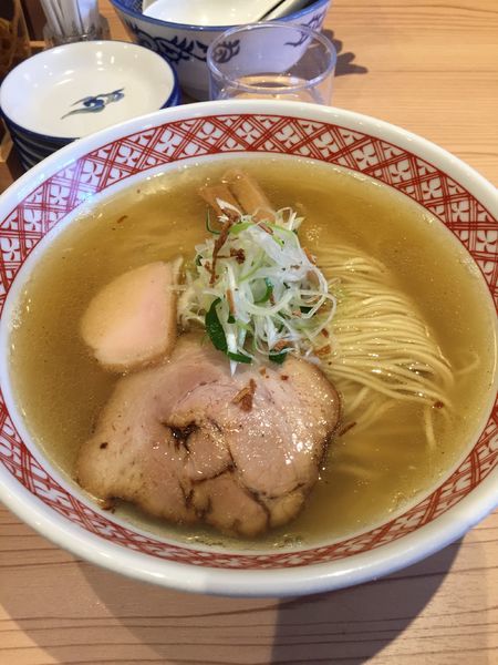 「白だしそば 大盛」@支那そば しんばの写真