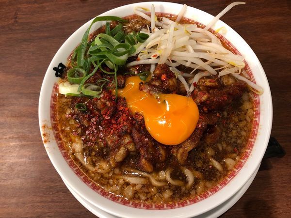 「辛い肉汁麺レベル2」@肉汁麺 ススム 高田馬場店の写真