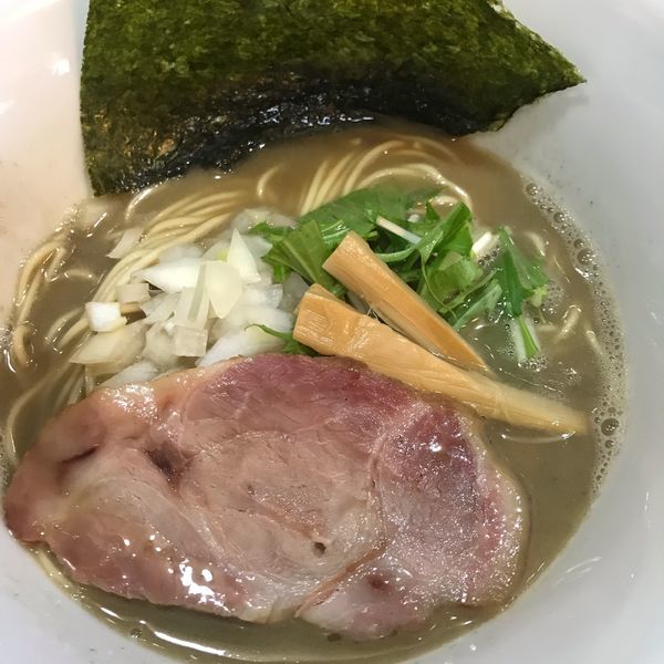 「らーめん(750円)+辛い味付き替え玉(350円)」@いのうえの写真