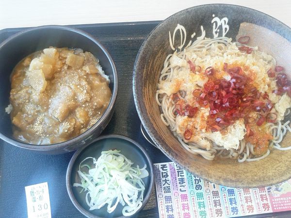 「朝そば(カレー)360円」@ゆで太郎 16号白井富塚店の写真
